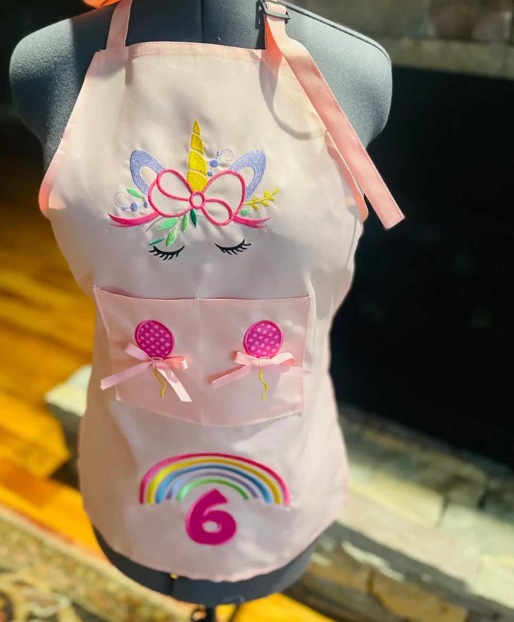 Birthday toddler Custom apron - Image 2